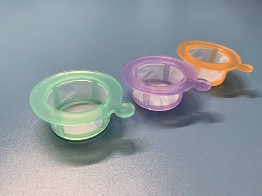 PP Frame Nylon Mesh Cell Strainers 40um 70um 100um Color Coded Individual Packed For 50ml Centrifuge Tubes