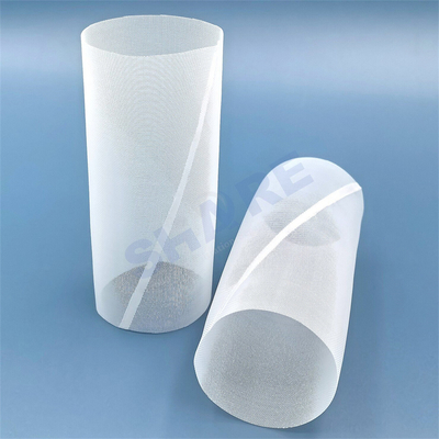 Oblique Weld Nylon PET PP Mesh Tube Filter Used for Injection Molding, Overlapping Seam