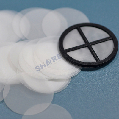 Nylon Mesh Disc Filter Diam 25mm, Opening 5um-300um Compatible With Solvents