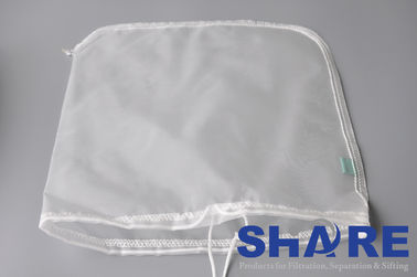 15um Micron Rated Filter Bags For Liquid Filtration , Nylon Mesh Bags