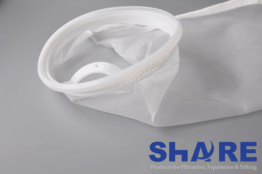 15um Micron Rated Filter Bags For Liquid Filtration , Nylon Mesh Bags