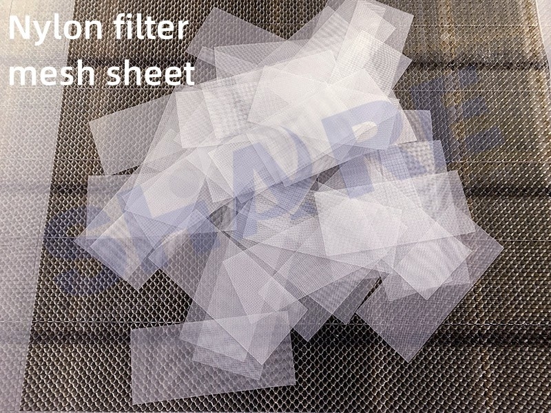 Heat Cutting / Sealing Nylon Mesh Filters With Non Fraying Clean Edges Quality