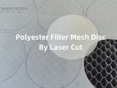 Dischi a maglia di filtro in poliestere di precisione tagliati al laser