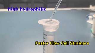 Filtro cellulare da 40 70 100 micron per sospensione di cellule filtranti con tubo per citometria a flusso da 50 ml
